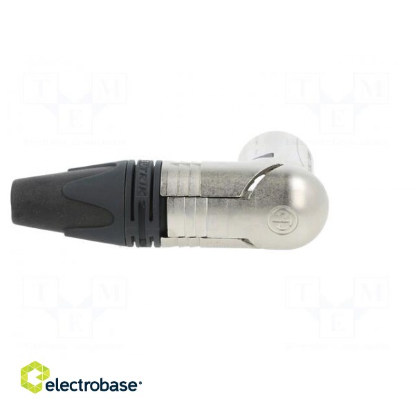 Plug | XLR | male | PIN: 4 | angled 90° | swivel | for cable | soldering image 7