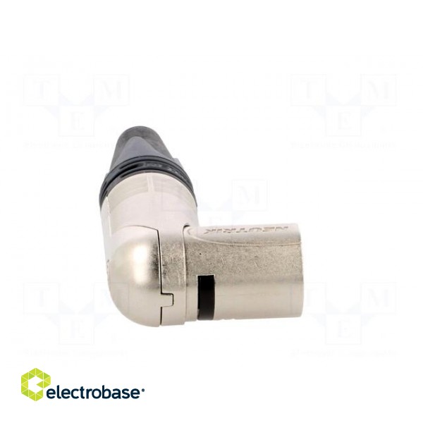 Connector: XLR | plug | male | PIN: 5 | angled 90° | swivel | for cable image 9