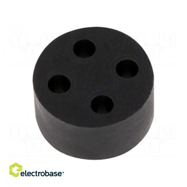 Insert for gland | 3mm | M20 | IP68 | NBR rubber | Holes no: 4 | HT-MFDE