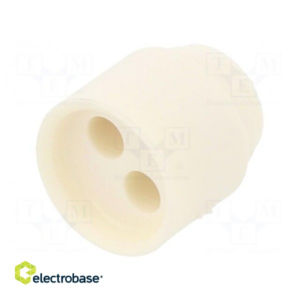 Insert for gland | 3mm | NPT3/8" | elastomer | Holes no: 2 | -40÷100°C фото 1