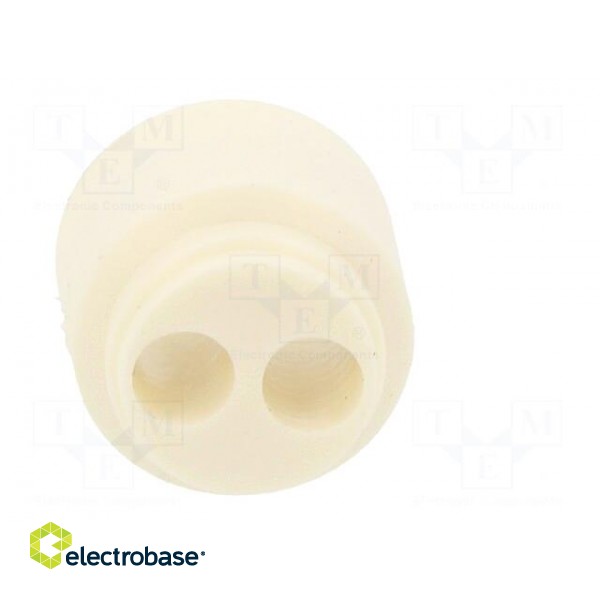Insert for gland | 4mm | M16,PG11,PG13,5 | elastomer | Holes no: 2 image 5