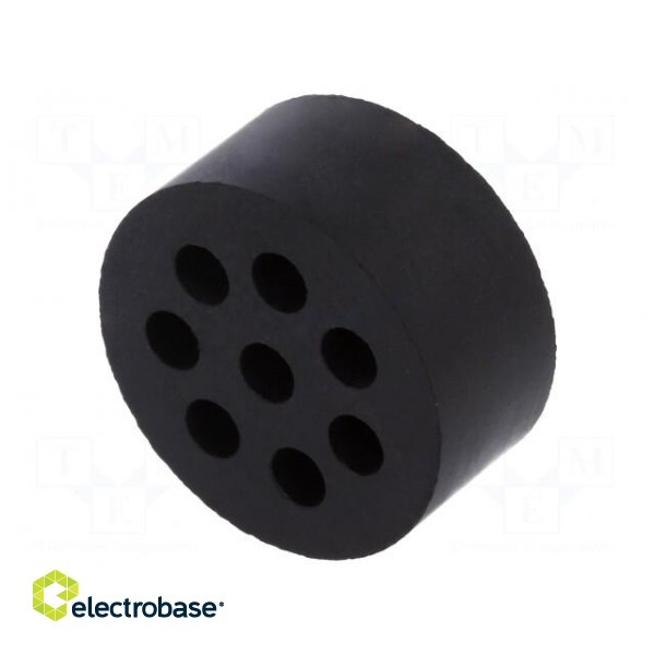 Insert for gland | 4mm | M32 | IP54 | NBR rubber | Holes no: 8