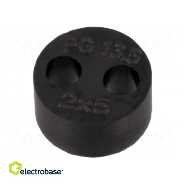 Insert for gland | with metric thread | Size: M20 | IP68 | Holes no: 2