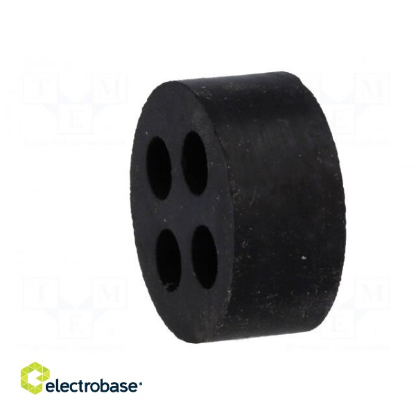 Insert for gland | 5mm | M25 | IP54 | NBR rubber | Holes no: 4 image 3