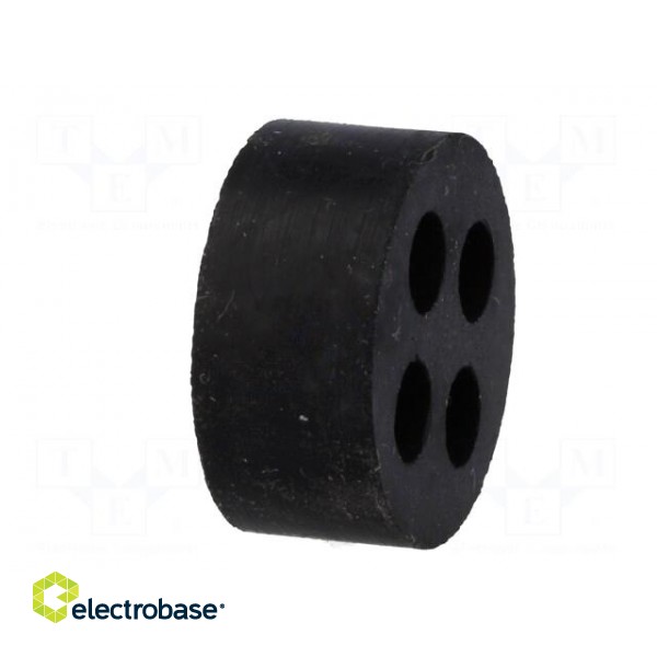 Insert for gland | with metric thread | Size: M25 | IP54 | Holes no: 4 фото 4
