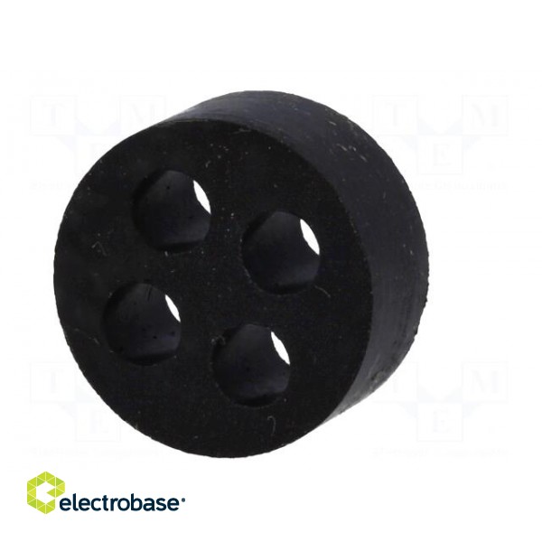 Insert for gland | 5mm | M25 | IP54 | NBR rubber | Holes no: 4 image 6