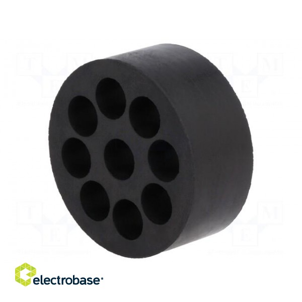 Insert for gland | 6.9mm | M40 | IP54 | NBR rubber | Holes no: 9 image 1