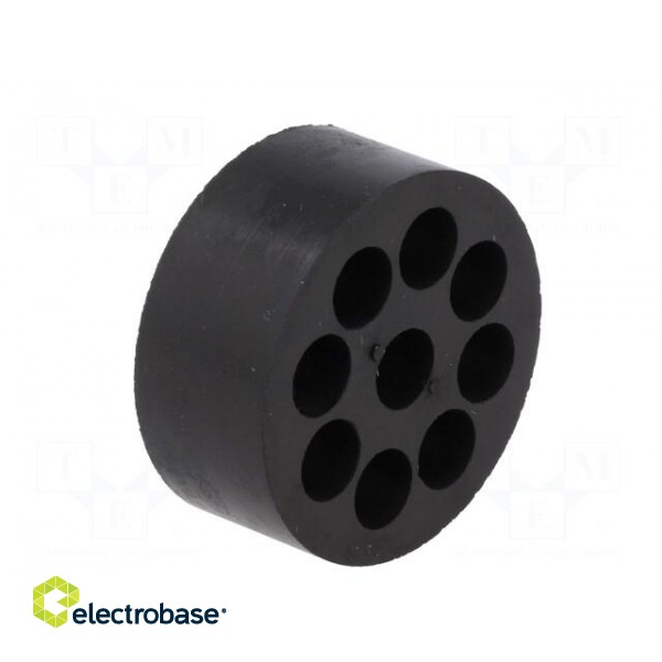 Insert for gland | 6.9mm | M40 | IP54 | NBR rubber | Holes no: 9 image 4