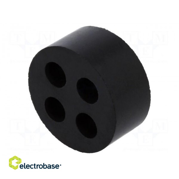 Insert for gland | 6mm | M32 | IP54 | NBR rubber | Holes no: 4