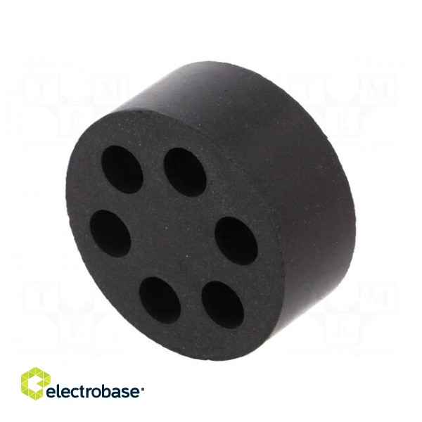 Insert for gland | with metric thread | Size: M50 | IP54 | Holes no: 6