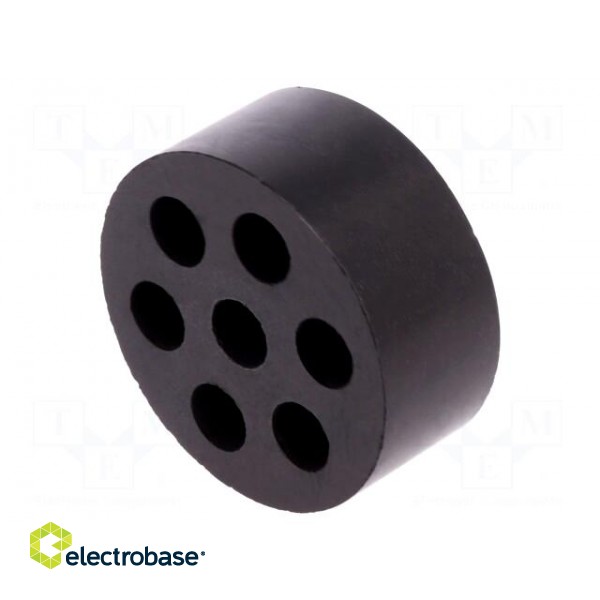 Insert for gland | 8mm | M50 | IP54 | NBR rubber | Holes no: 7