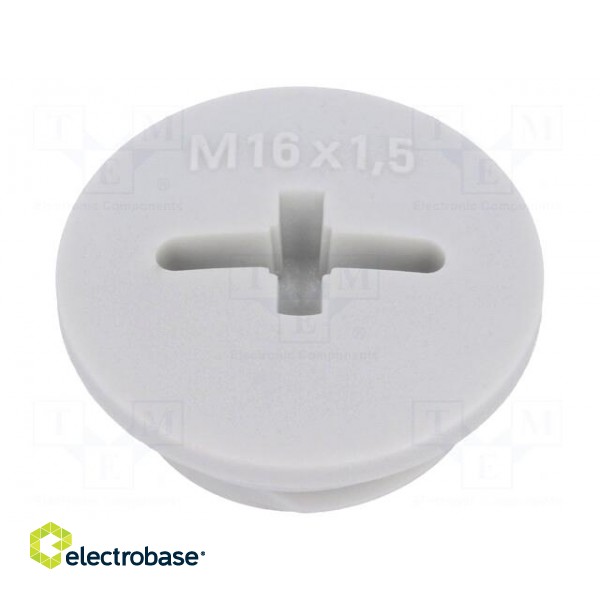 Stopper | M16 | 1.5 | IP54 | polyamide | light grey | SKINDICHT® | 7mm image 1