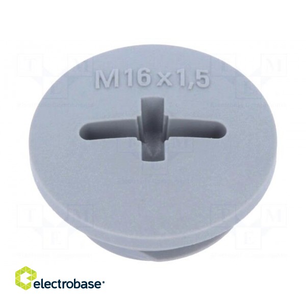 Stopper | M16 | 1.5 | IP68 | polyamide | dark grey | SKINDICHT® | 7mm image 1
