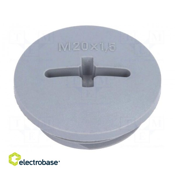 Stopper | M20 | 1.5 | IP68 | polyamide | dark grey | SKINDICHT® | 6mm image 1