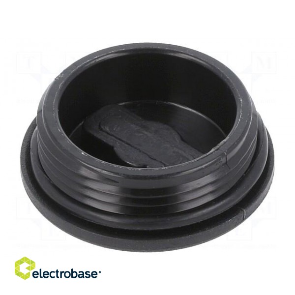 Stopper | PG21 | polyamide | black | Thread: PG | 8mm | 10pcs. фото 2