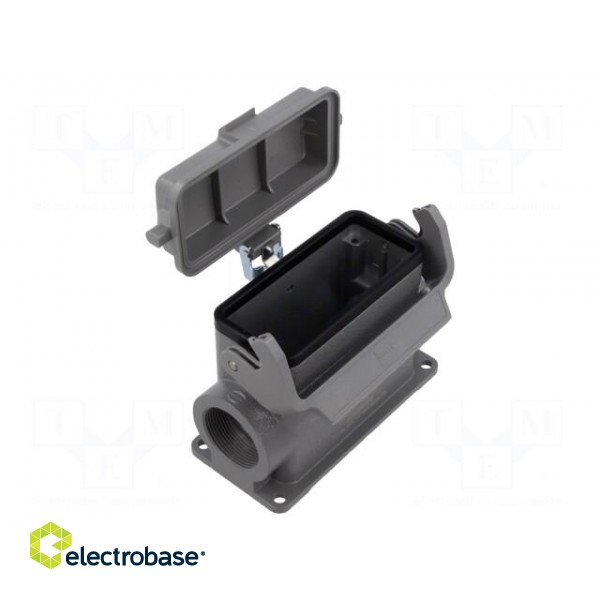 connector Han B Base SM HC 2 x M32 plastic cover