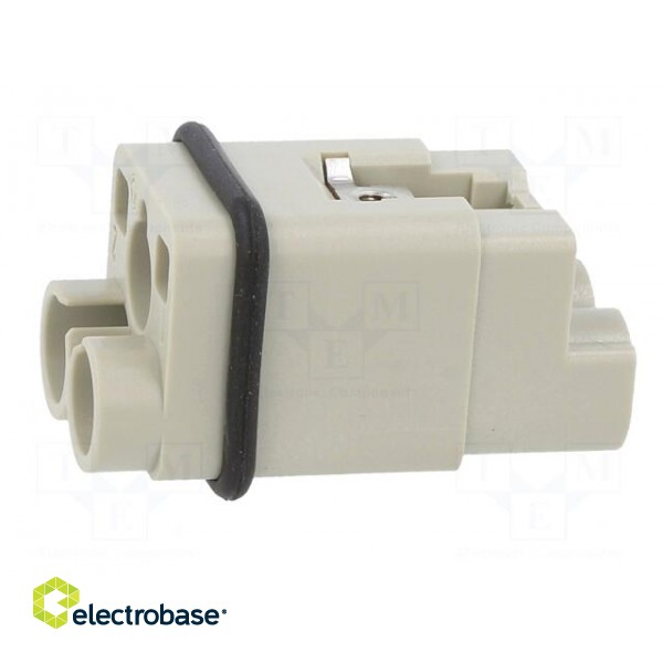 Connector: HDC | contact insert | male | Han Q | PIN: 3 | 2P+PE | size 3A image 7