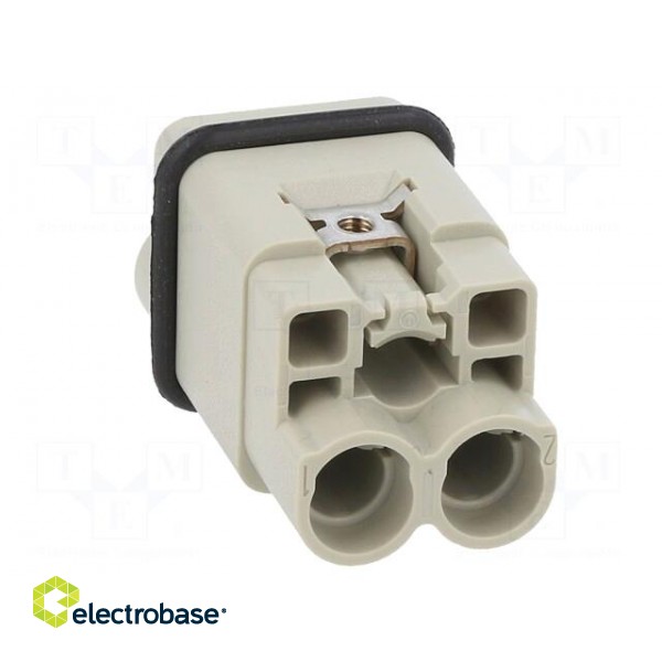 Connector: HDC | contact insert | male | Han Q | PIN: 3 | 2P+PE | size 3A image 9