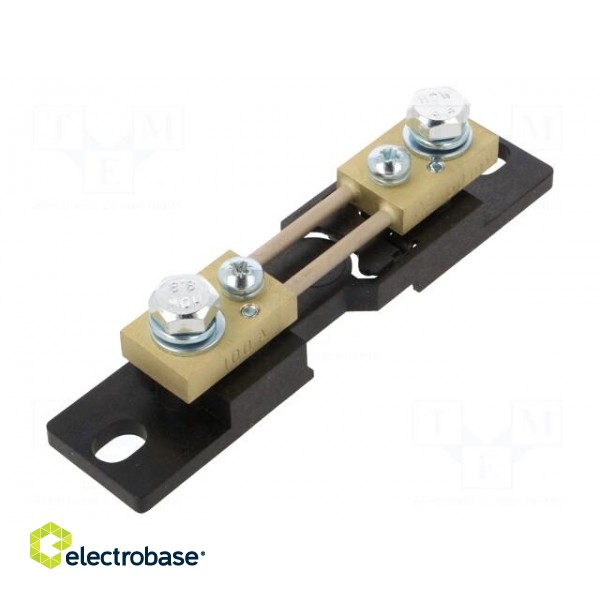 Current shunt | 100A | Class: 0.2 | 60mV | for DIN rail mounting фото 1