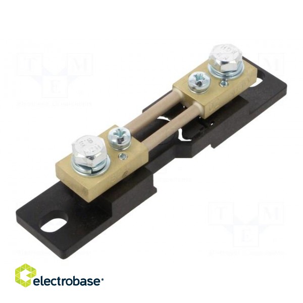 Current shunt | 160A | Class: 0.2 | 60mV | for DIN rail mounting фото 1