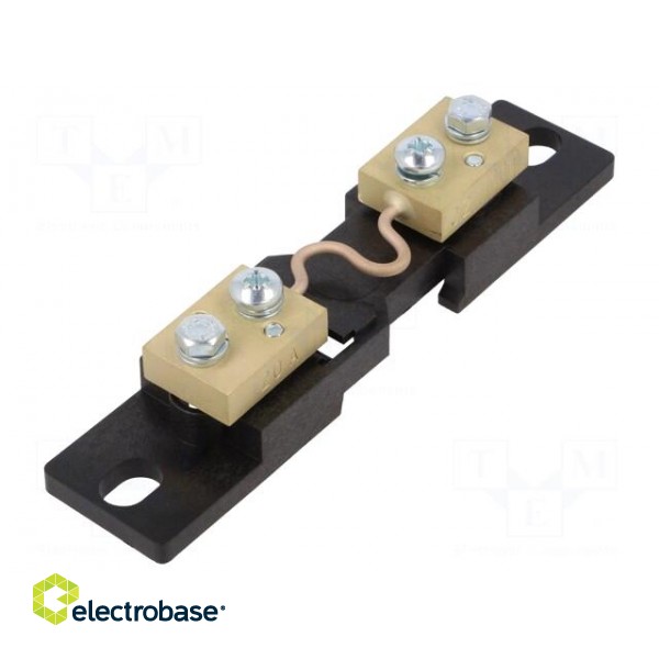 Current shunt | 20A | Class: 0.2 | 100mV | for DIN rail mounting фото 1