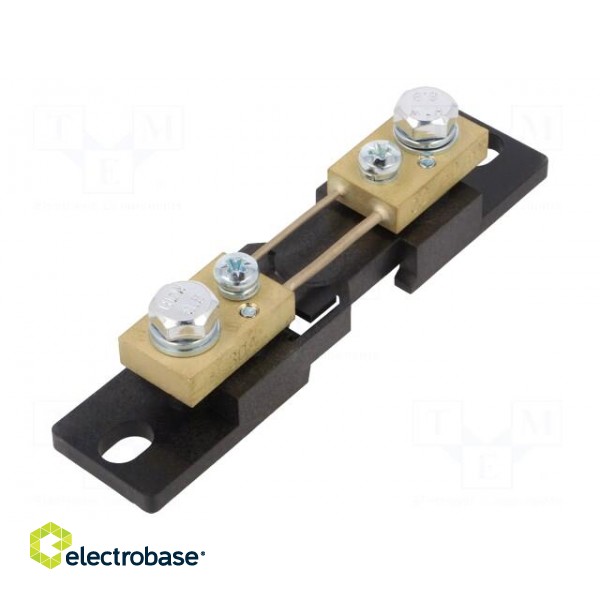 Current shunt | 30A | Class: 0.2 | 60mV | for DIN rail mounting image 1