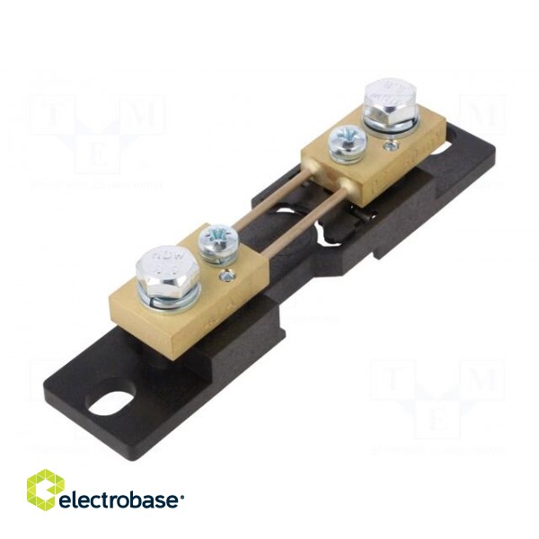 Current shunt | for DIN rail mounting | 40A | Class: 0,2 | 60mV image 1