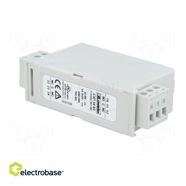 Extension module | for DIN rail mounting | Output: relay x2 image 2
