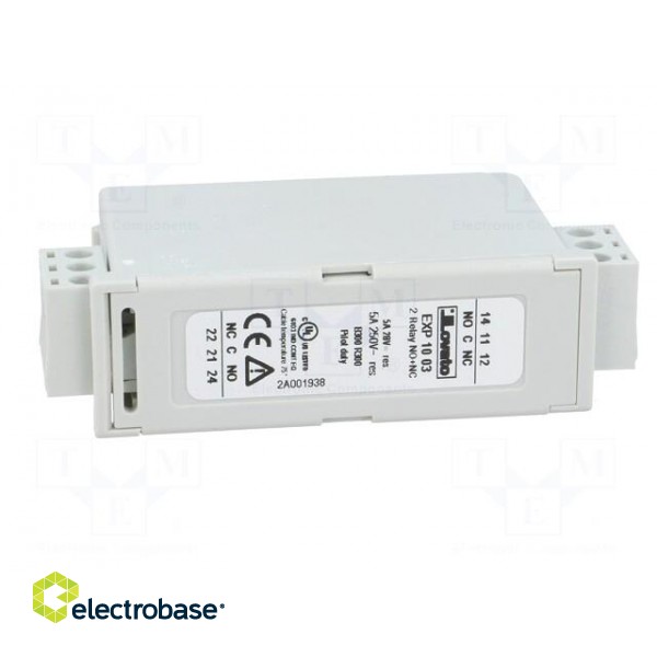 Extension module | for DIN rail mounting | Output: relay x2 image 9