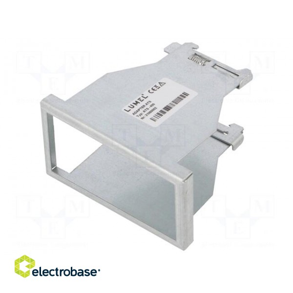 Adapter for DIN rail | Dim: 45x92mm | Dimensions: 48x96mm image 1