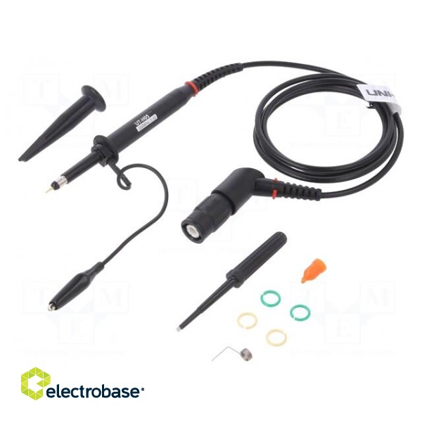 Probe: for oscilloscope | passive | 200MHz | Uin max: 600V | 1.2m