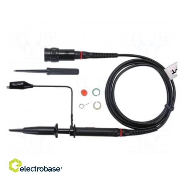 Probe: for oscilloscope | passive | 200MHz | Uin max: 600V | BNC plug