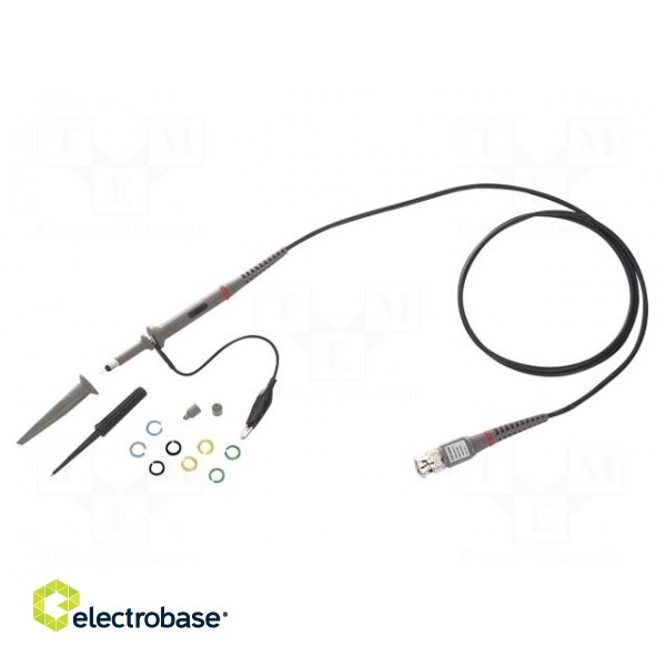 Probe: for oscilloscope | ≤20MHz | 10: 1/1: 1 | 1.2m | BNC plug