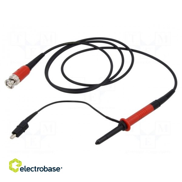 Probe: for oscilloscope | passive | 250MHz | 1MΩ | 1.4ns | 10÷35pF | 1.2m image 1