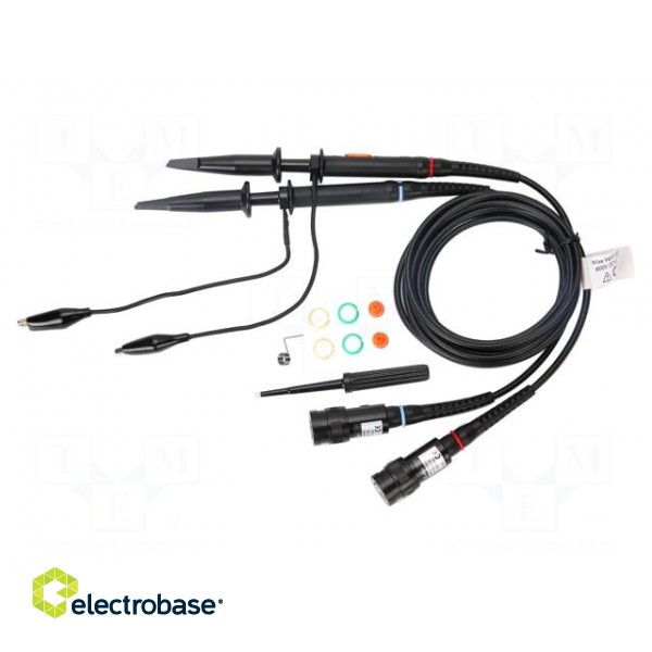 Probe: for oscilloscope | passive | 25MHz | Uin max: 600V | BNC plug