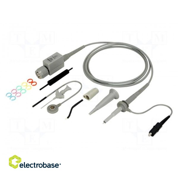 Probe: for oscilloscope | passive | 500MHz | 1MΩ | 0.7ns | 1.3m | C: 8pF фото 2