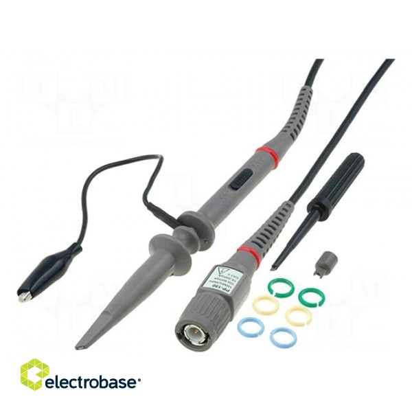 Probe: for oscilloscope | passive | 5MHz(1: 1),100MHz(10: 1) | 600V