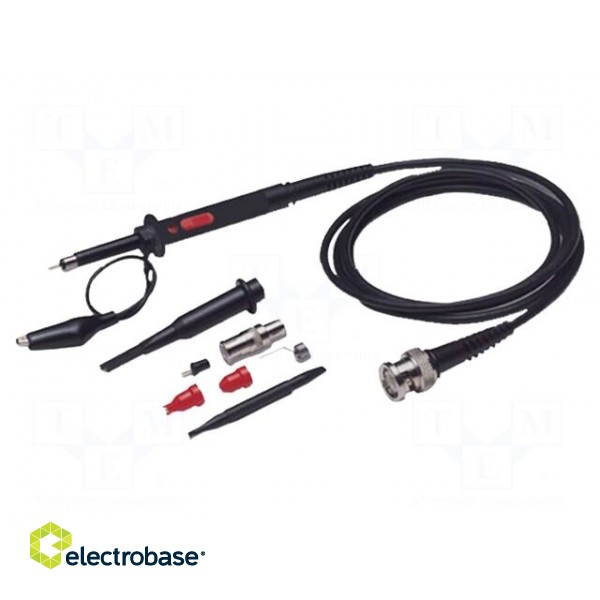 Probe: for oscilloscope | passive | 90MHz | 1: 1,10: 1 | 600V | BNC plug