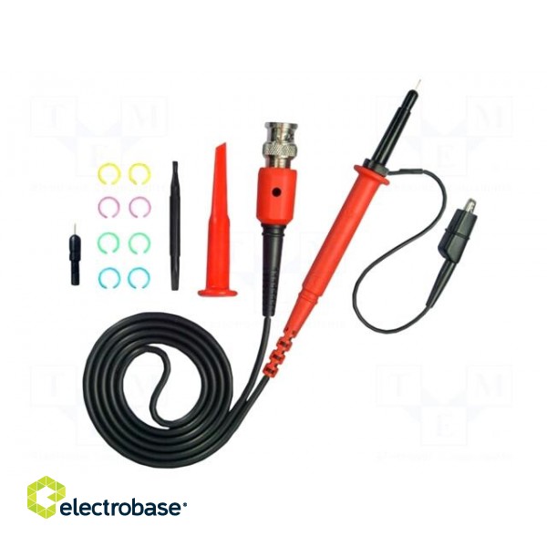 Probe: for oscilloscope | passive,high voltage | 100MHz | 100: 1 | 4kV