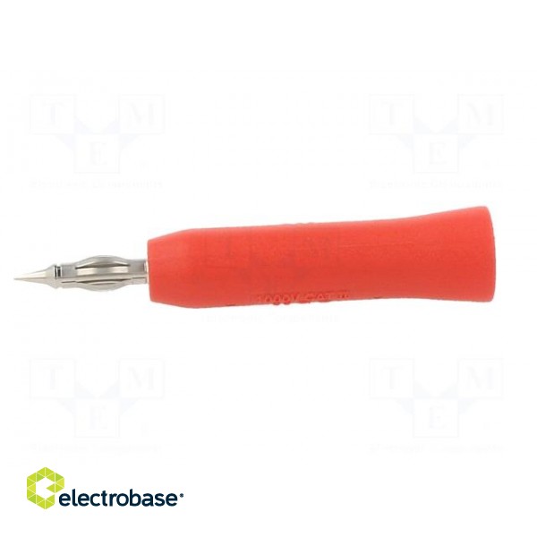 Probe: for oscilloscope | red | push-in paveikslėlis 3