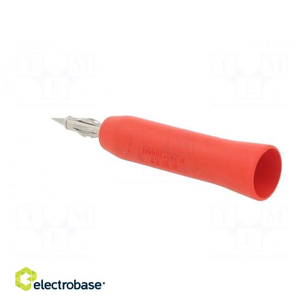 Probe: for oscilloscope | red | push-in фото 4