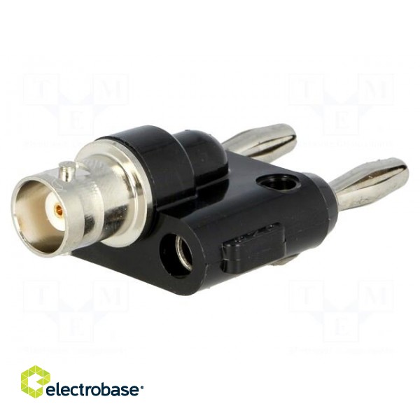 Adapter | 500V | BNC socket,banana 4mm plug x2 paveikslėlis 1