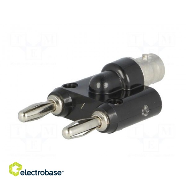 Adapter | banana 4mm plug x2,BNC socket | 500V image 6