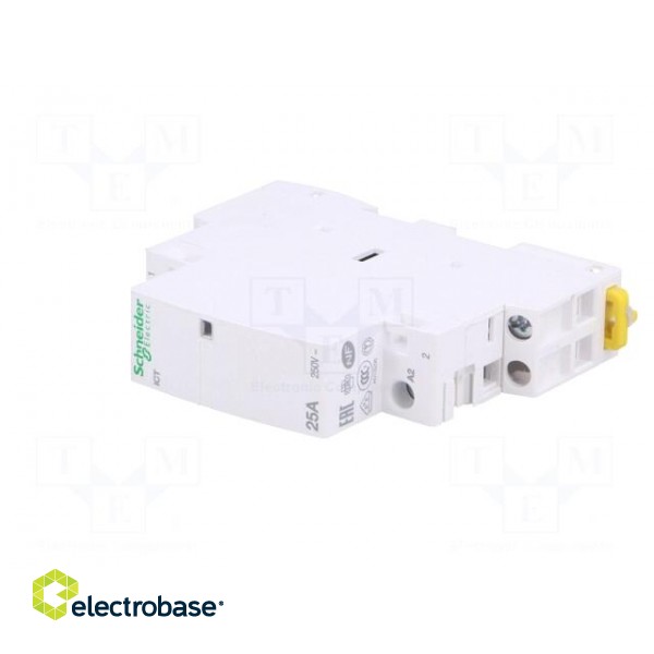 Contactor: 1-pole installation | NO | 230÷240VAC | 25A | DIN | ICT | 500V image 2