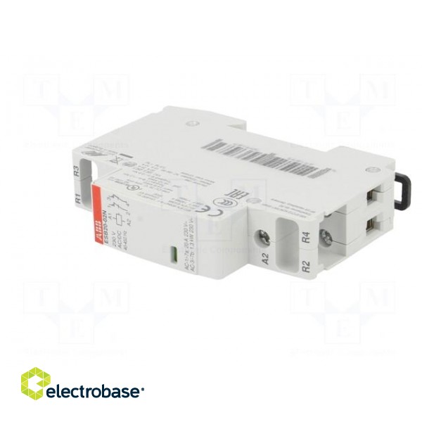 Contactor: 2-pole installation | NO x2 | 230VAC | 230VDC | 16A | DIN paveikslėlis 2