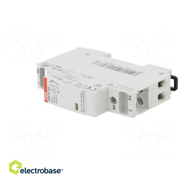Contactor: 2-pole installation | NC + NO | 24VAC | 24VDC | 16A | DIN image 2