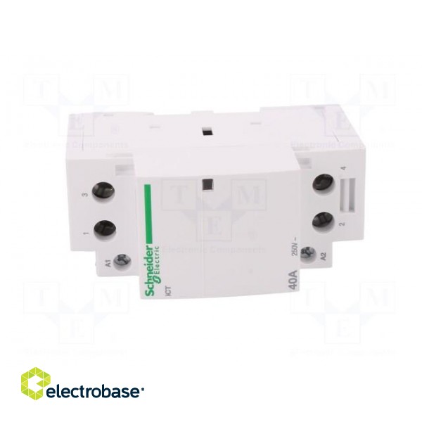 Contactor: 2-pole installation | NO x2 | 230÷240VAC | 40A | DIN | ICT image 9