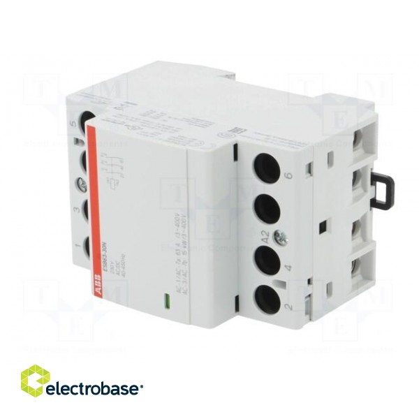 Contactor: 3-pole installation | 63A | 230VAC,230VDC | NO x3 image 2