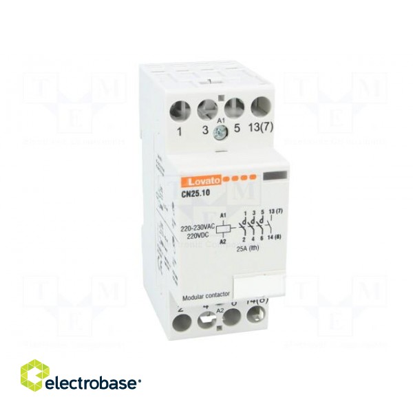 Contactor: 4-pole installation | NO x4 | 220÷230VAC | 220÷230VDC image 9