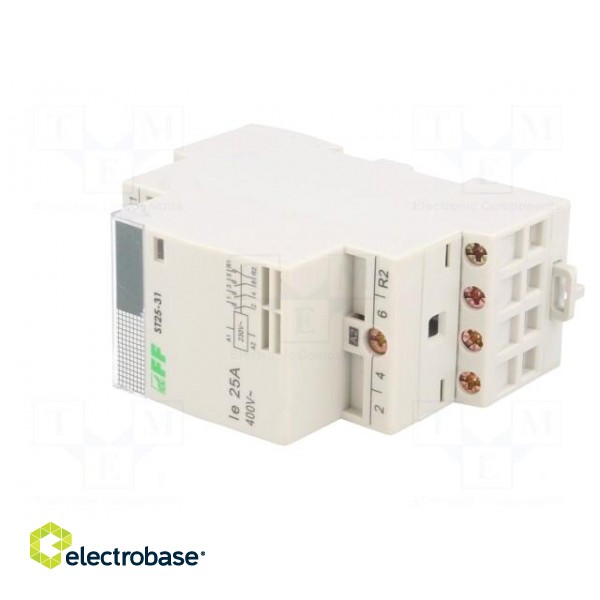 Contactor: 4-pole installation | NC + NO x3 | 230VAC | 25A | DIN image 2